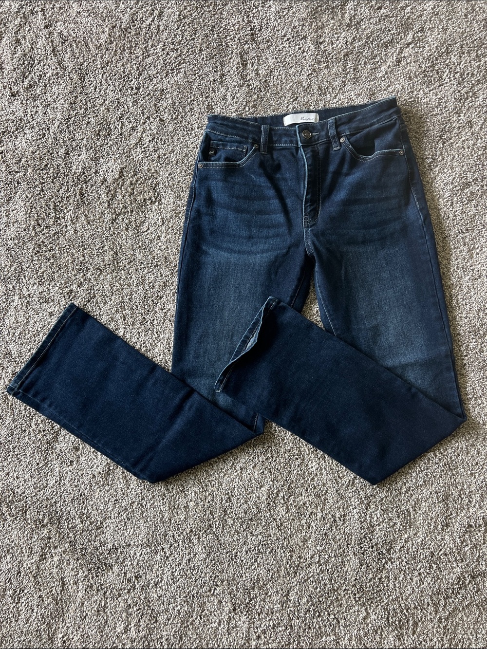 KanCan Women's Dark Blue Boot Cut Jeans